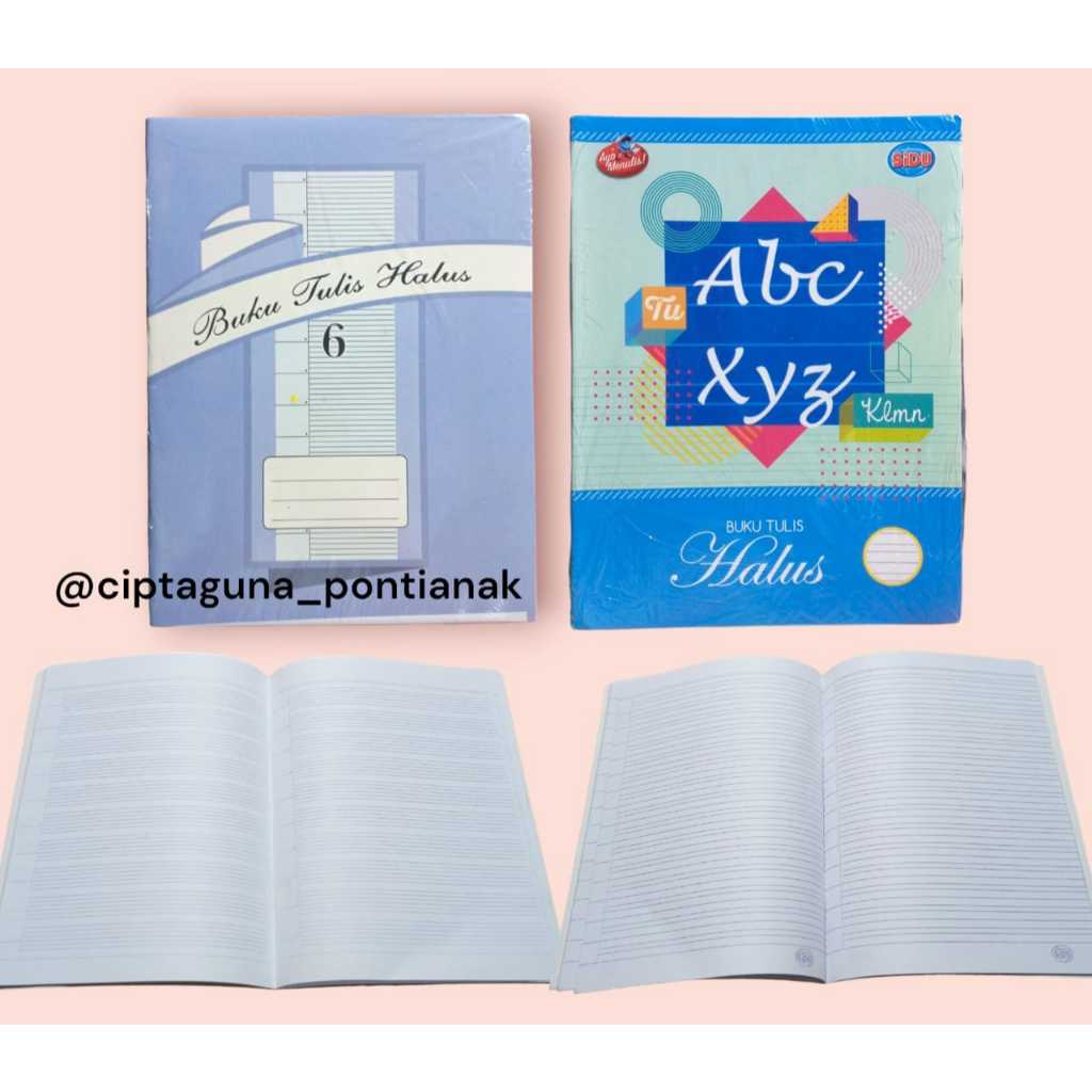 

BUKU TULIS HALUS GARIS 3 & 6 / BUKU MERANGKAI - MURAH!!!