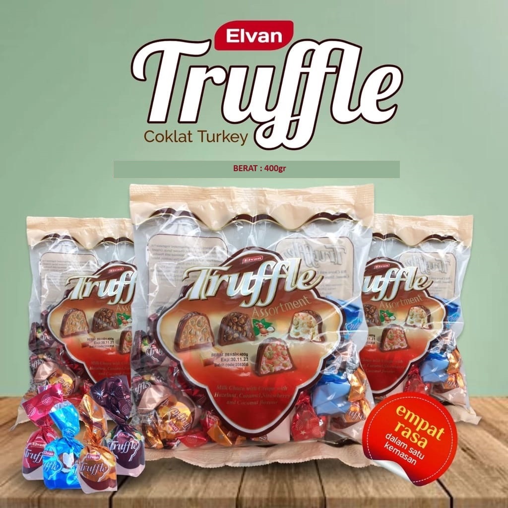 

Naraya Coklat Truffle Turkey Elvan Mix | Elvan Truffle Chocolate Turkey 400gr