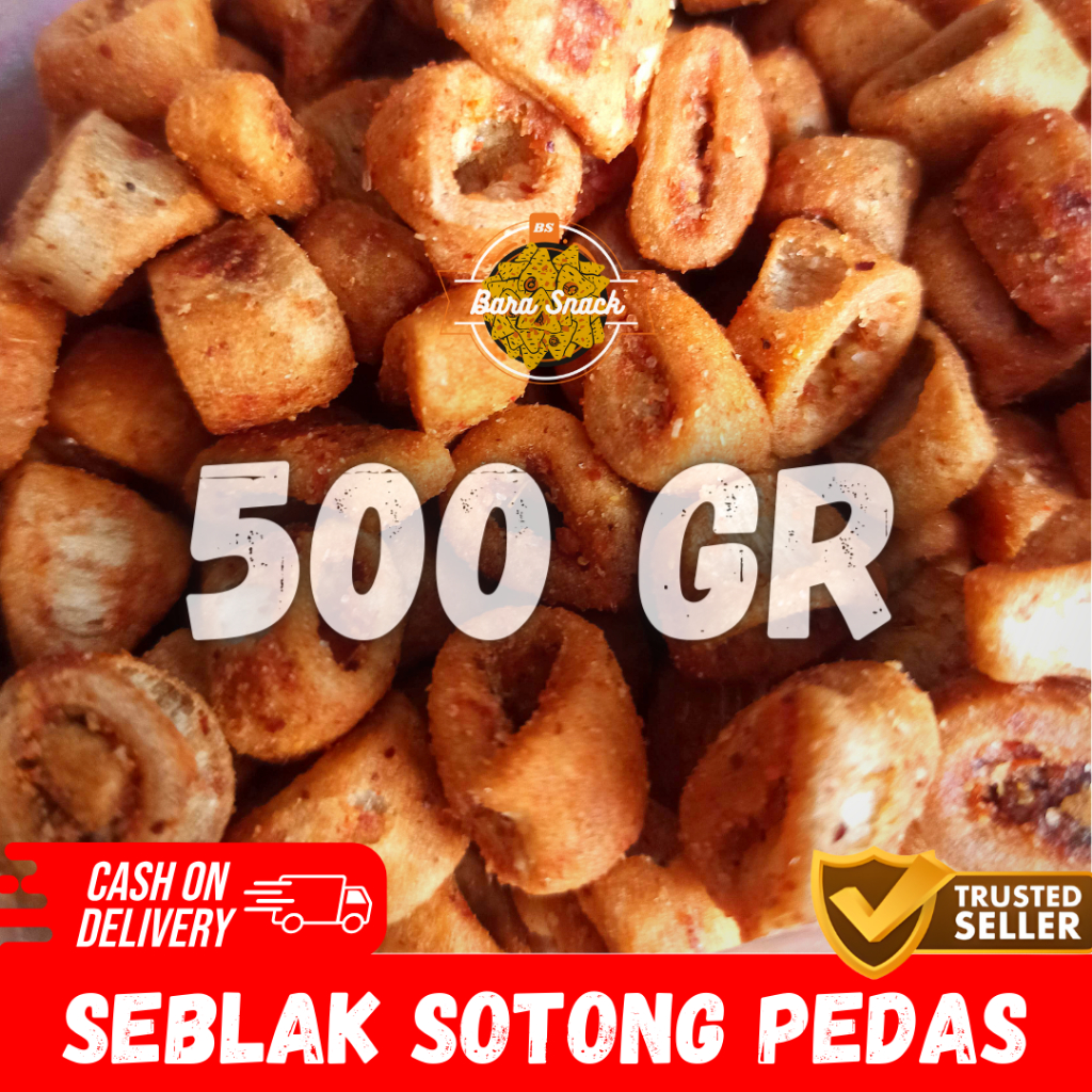 

[ 500gr ] Seblak Sotong Pedas Premium / Cap Sinar Fajar / Camilan Snack Kiloan Murah -B