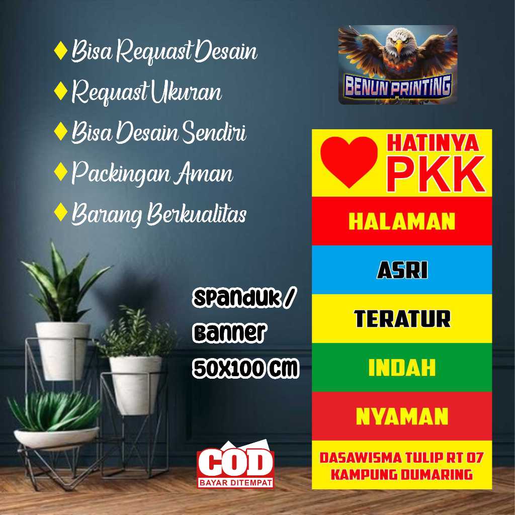 Spanduk 50x100 10 Program PKK, 10 Hatinya PKK