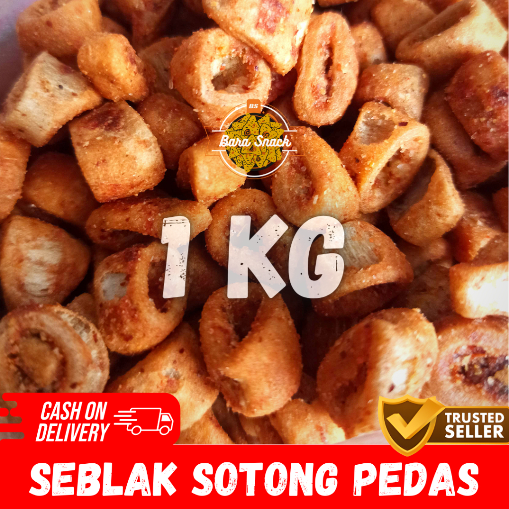 

[ 1KG ] Seblak Sotong Pedas Premium / Cap Sinar Fajar / Camilan Snack Kiloan Murah -B