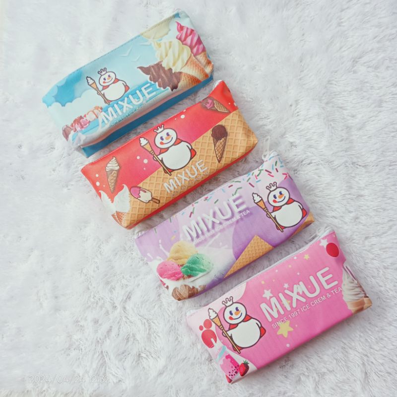 

(dpt 12) pouch Tempat pensil mixue viral ukuran besar