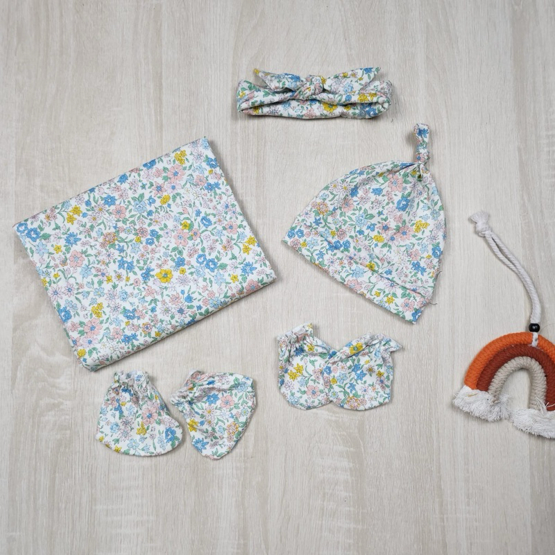 Qill.baby - Bedong set newborn/bedong set bandana/bedong set topi/bedong set lucu/bedong set complet