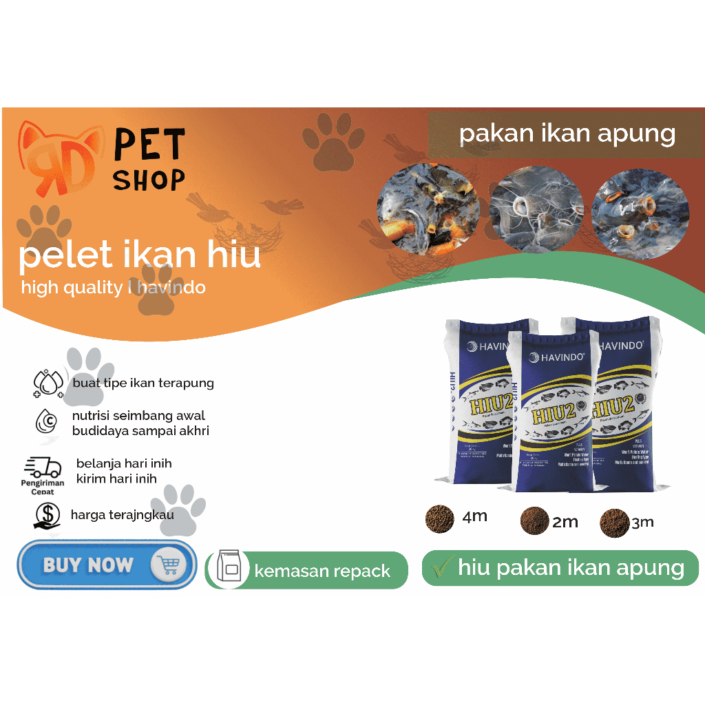 Pakan ikan Hiu2 Dan Hiu3 Pelet Pakan Ikan Lele Nila Gurame Kemasan Repack 1kg