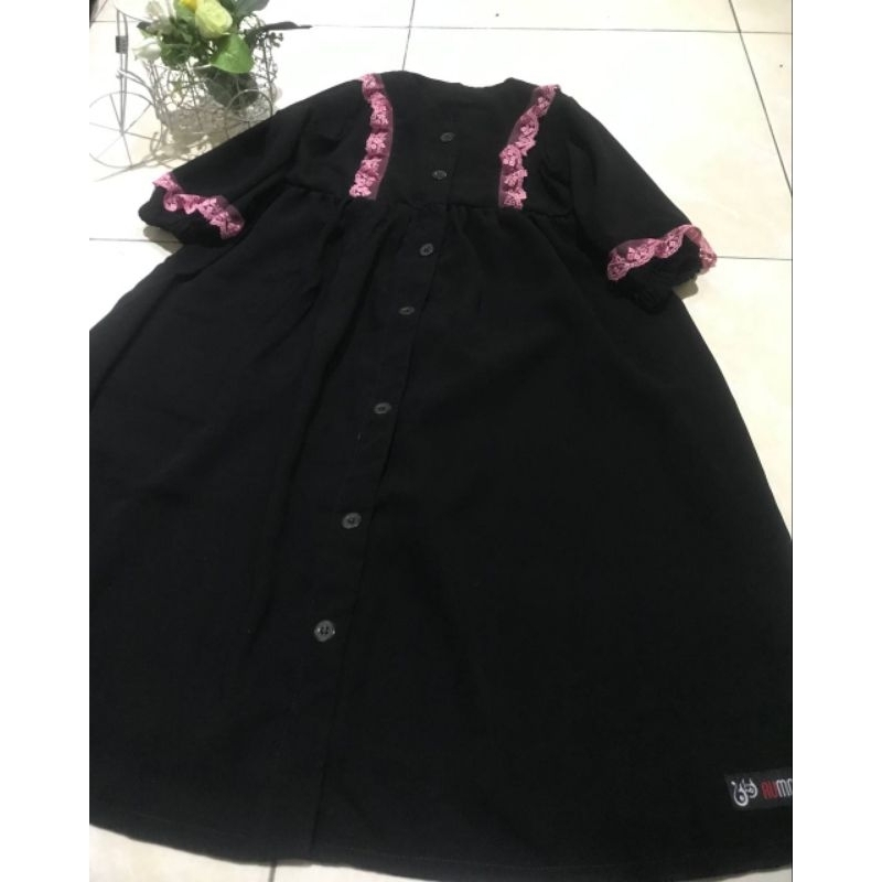 GAMIS BANAT RUMMAN/Anak perempuan set cadar tali & safar