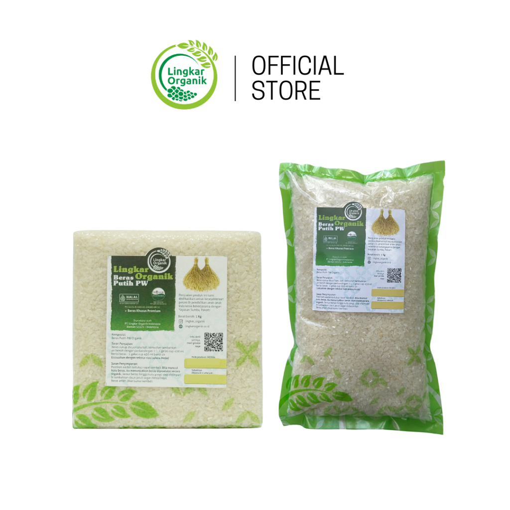 Lingkar Organik - Beras Organik Pandan Wangi 1Kg