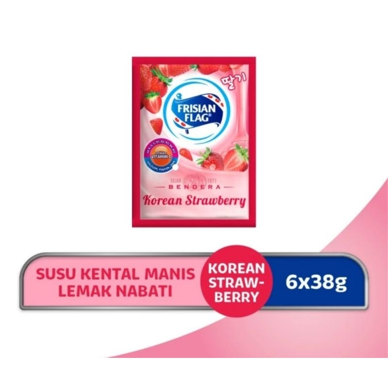 

Frisian flag korea strawbery 1renteng isi 6saset