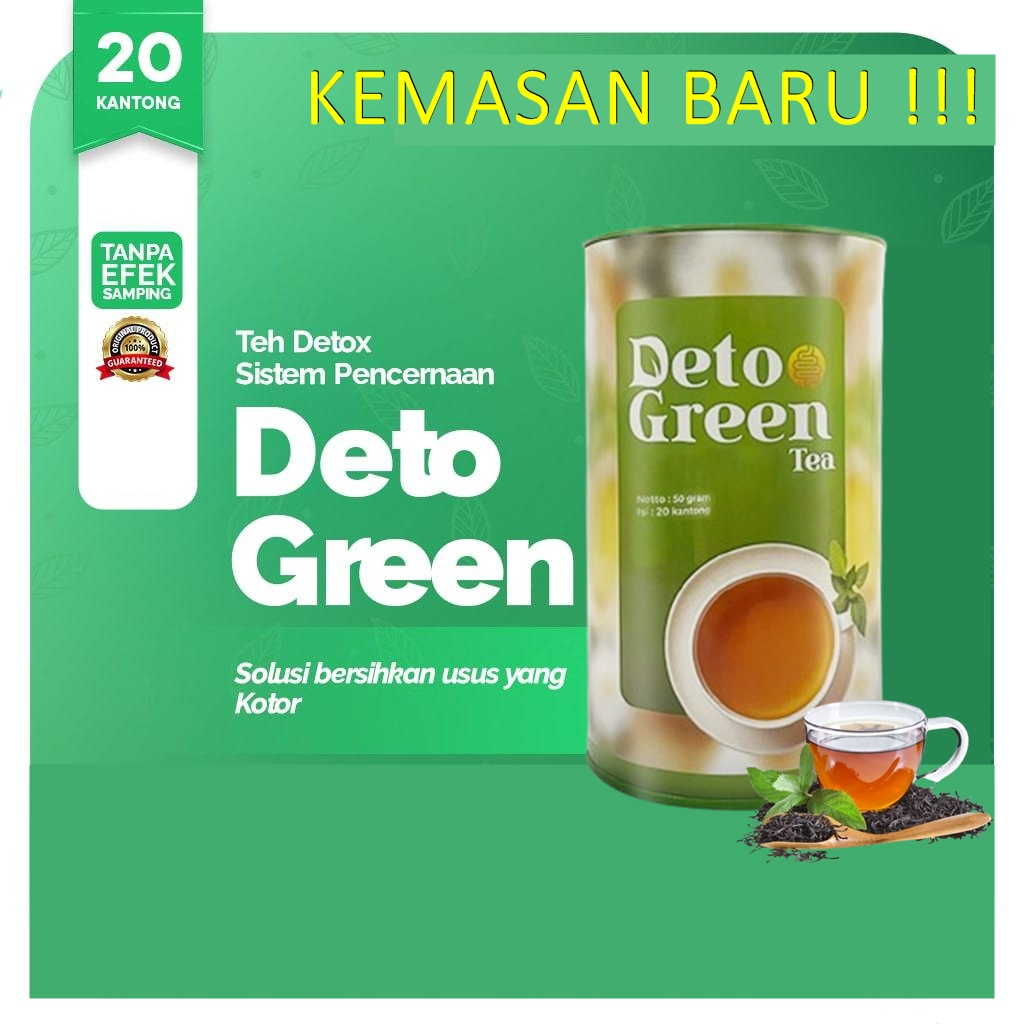 

Deto Green Original Teh Detok Pencernaan Membersihkan Usus Kotor Ampuh