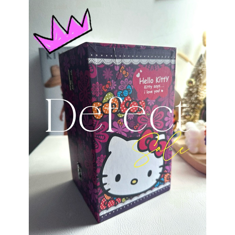 DEFECT SALE - KOTAK BOX PENYIMPANAN AKSESORIS / PERHIASAN MODEL LACI MOTIF HELLO KITTY