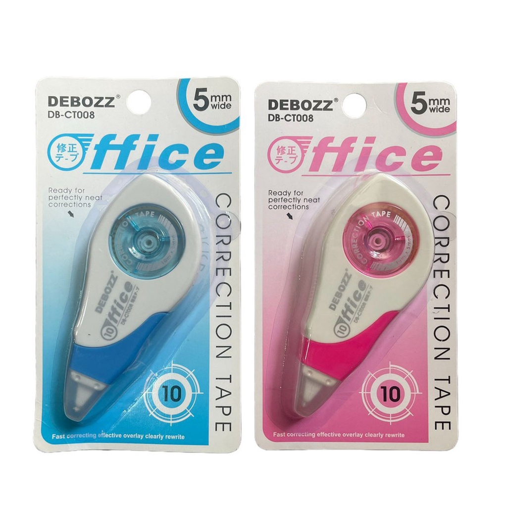 

Stypo Debozz pink dan biru /DEBOZZ - Correction Tape DB-CT008 10MX5MM