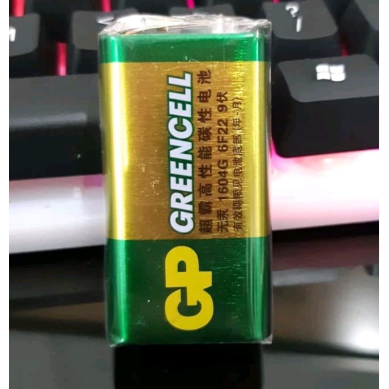 BATERAI BATRE GREENCELL GP 9 VOLT/ BATRE KOTAK 9 VOLT