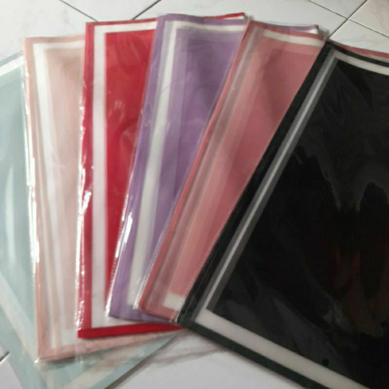 

1 pack cellophane kertas buket bunga motif frame king