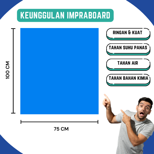 

Ay00! Kilat Impraboard PP Corrugated Infraboard Tebal 3mm Ukuran 75x100cm
