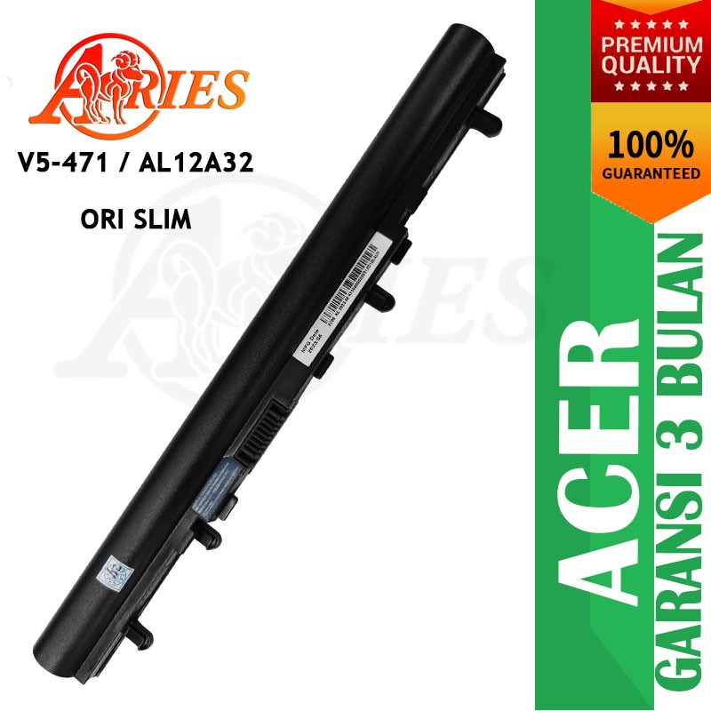 MASRI Baterai Laptop Acer Al12A32 Ori Slim Acer Aspire V5-471 V5-431 V5-531 V5-571 E1-410