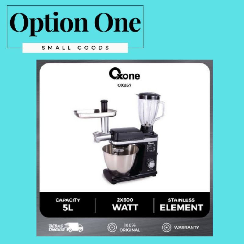 Oxone OX-857 Mixer Blender Meat Grinder 5L Stand Mixer