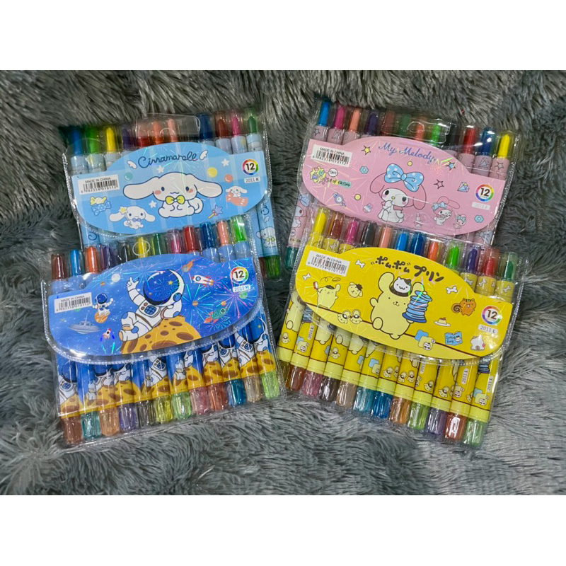 

(12 pcs per set) TWIST CRAYON / KRAYON PUTAR KARAKTER ANAK