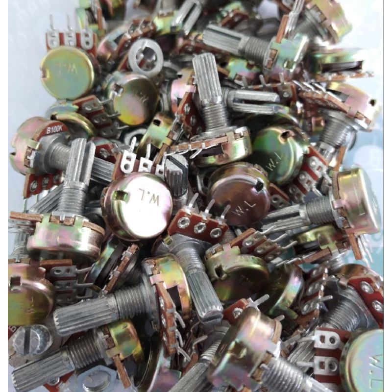 1 Pcs Potensio Mono 100k Potensio Linear B100K