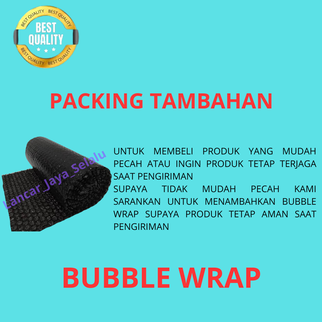 

TAMBAHAN PACKING BUBBLE WRAP PENGAMAN PRODUK PAKET