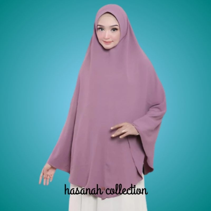 KHIMAR JILBAB JUMBO CRINKLE/HIJAB BERGO CRINKLE