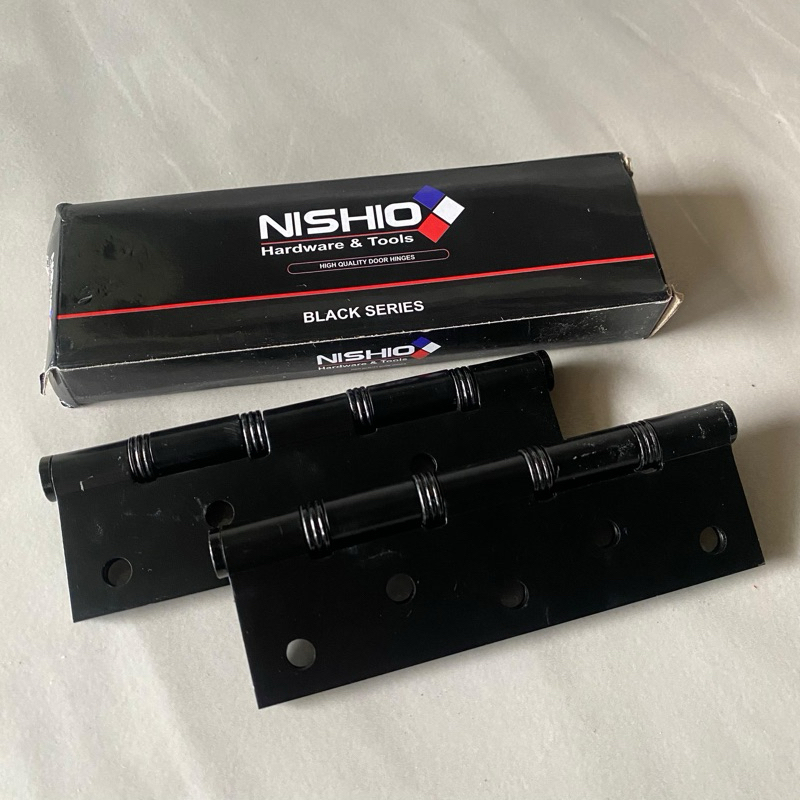 Engsel Pintu 5 inch 5 inch Tebal Hitam NISHIO Black Series