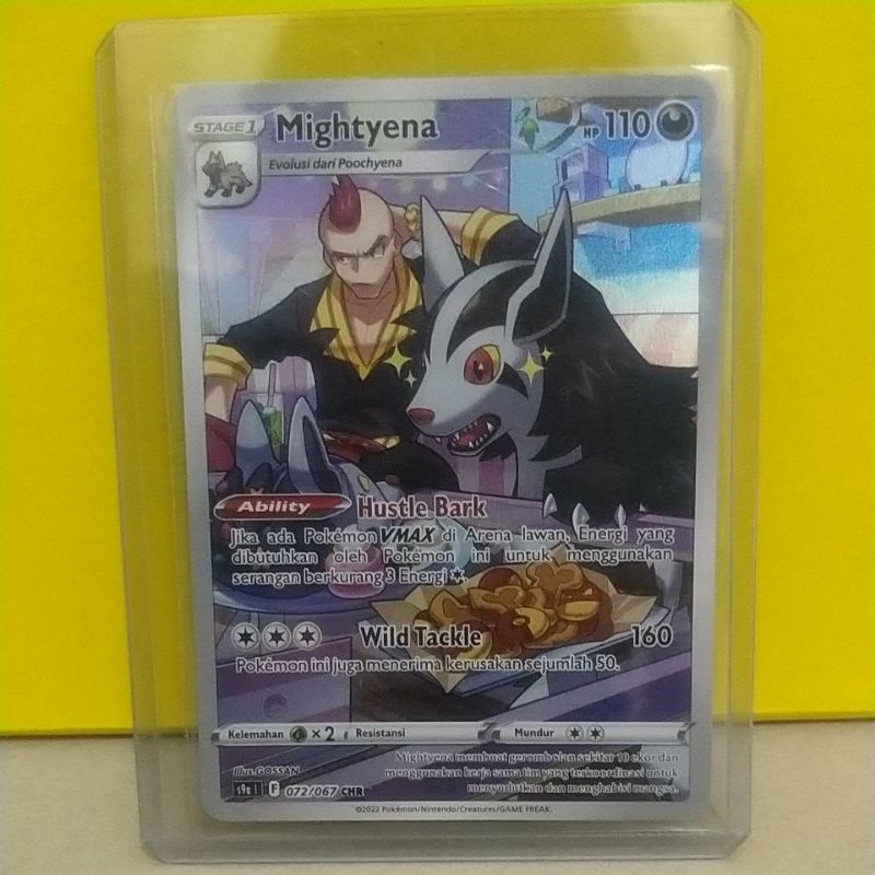 Kartu pokemon Mightyena CHR tcg indonesia asli