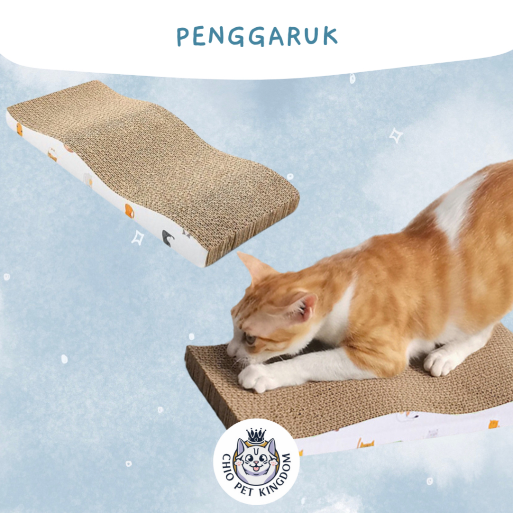 Mainan Papan Garuk Kucing / Papan Penggaruk Kucing Chio Pet Kingdom