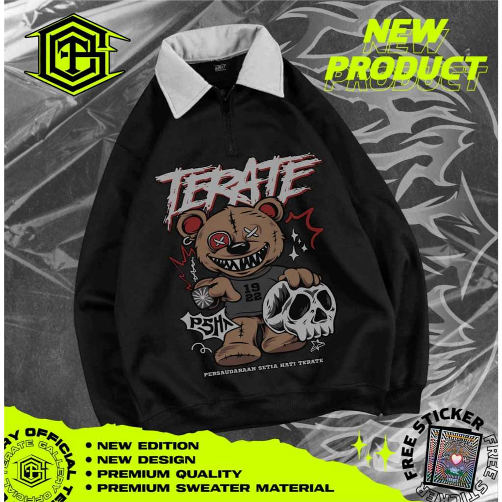 NGW1 TSWEATER LUCU PSHT ANIME SH TERATE MODEL GAMBAR BONEKA TERATE BEAR