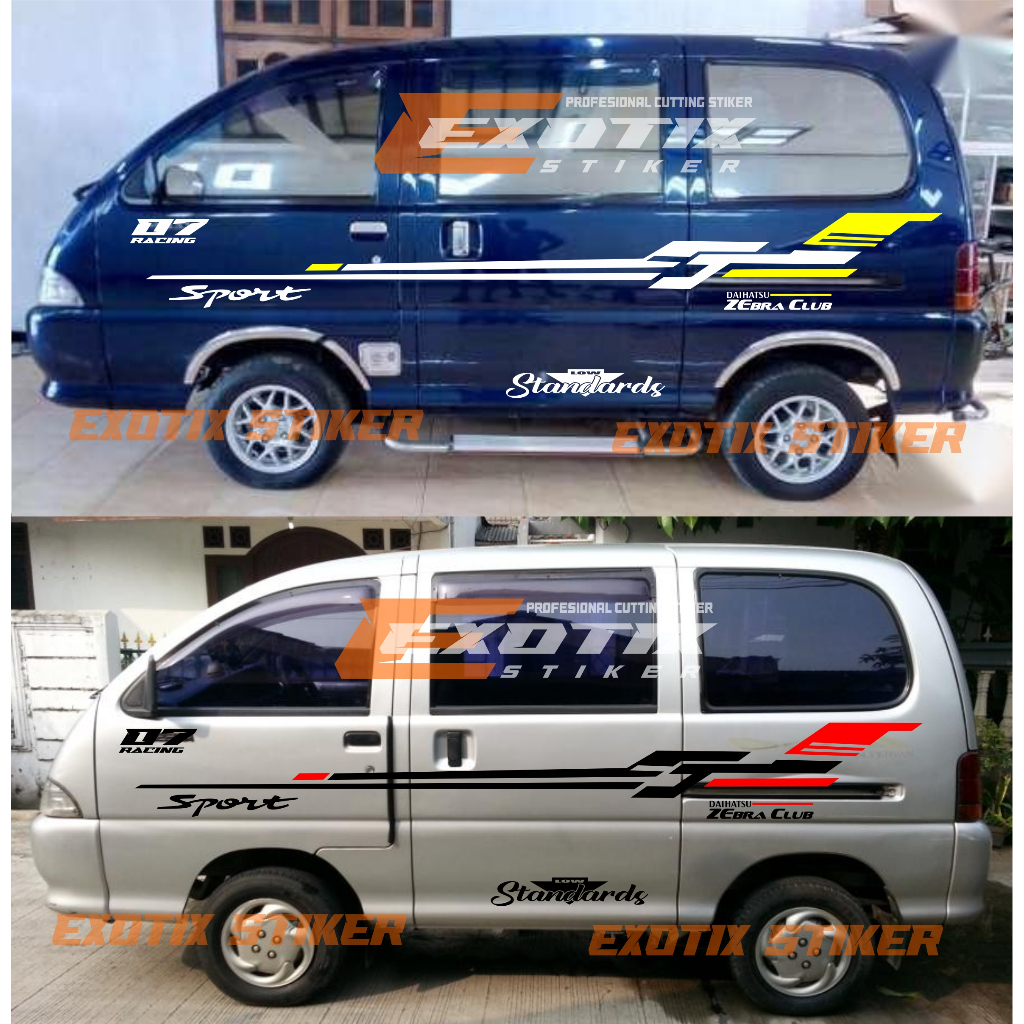 stiker mobil daihatsu zebra espass cutting stiker sporty stiker striping variasi zebra espass