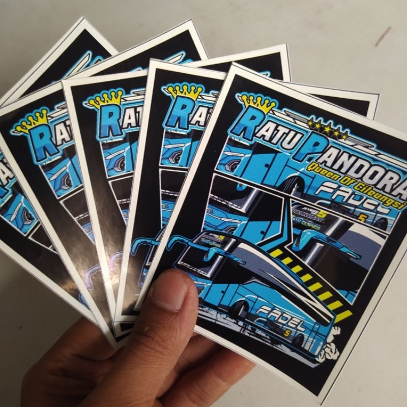 

(free sticker)STICKER BUS RATU PANDORA H HOLOGRAM 5 PCS / STIKER BUS TERBARU