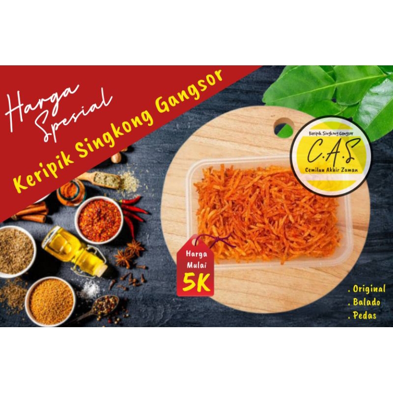 

Cemilan Keripik singkong Gangsor Rasa Balado manis Daun jeruk 160 Gram