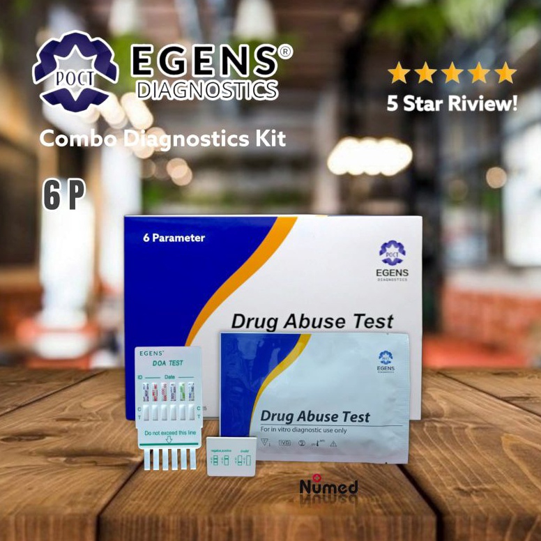 PALING LARIS Strip Rapid Tes Narkoba Original Egens 6 Parameter I Drug Abuse Test Egens Diagnostic
