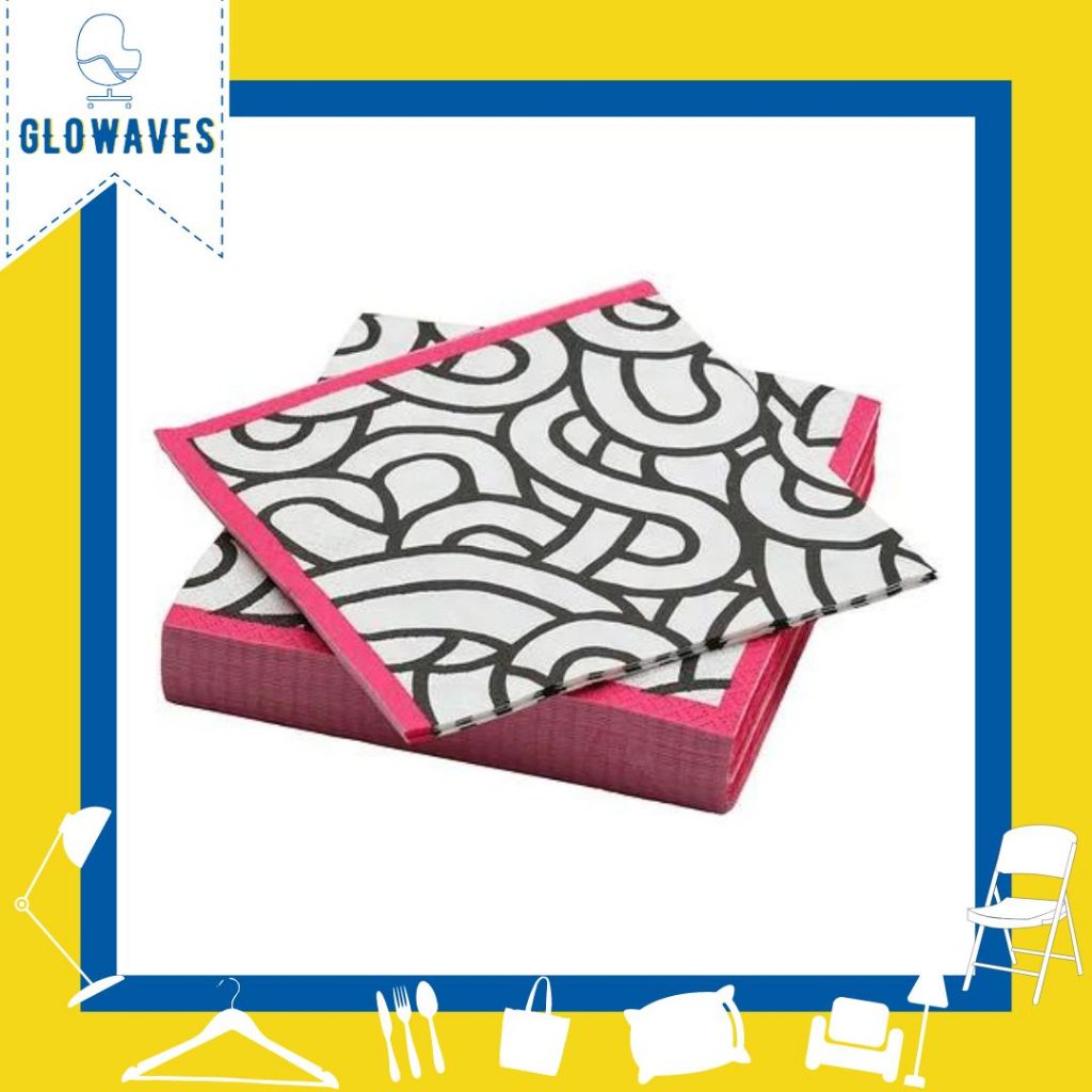 SOTRONN Serbet Kertas / Serbet Makan / Tisu Kertas / Tisu Makan / Aksesoris Meja Makan Warna Putih H