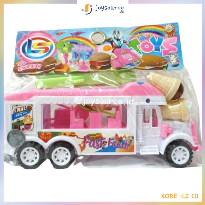 Mainan Mobil Food LI 10 12 Truck Delicious Fast Food I Mainan Mobil Truck Menjual Ice Cream Cookies