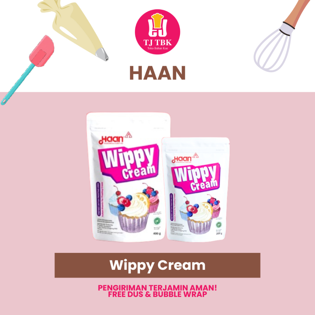 

HAAN Wippy Cream Pouch 200g & 400g/Whipping Cream Bubuk