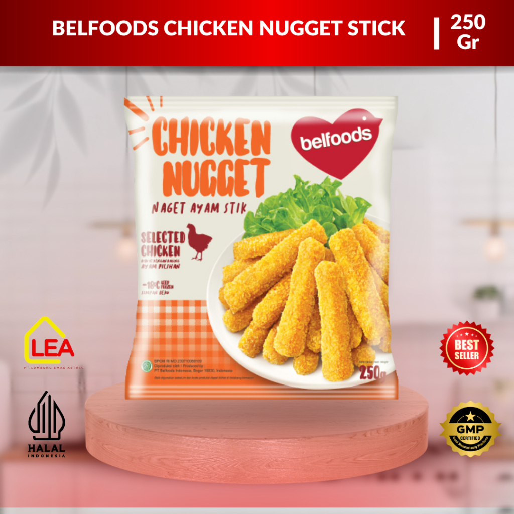 

Belfoods Chicken Stick 170gr / 250 Gr Naget Ayam/ Chiken Naget