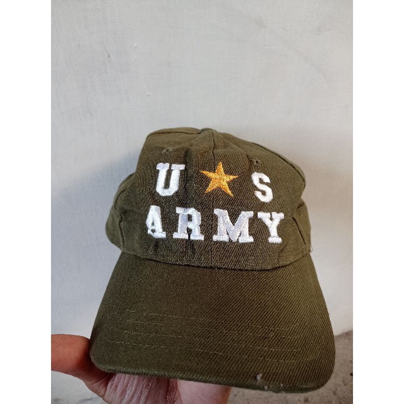 topi cap baseball snapback US army bekas second original