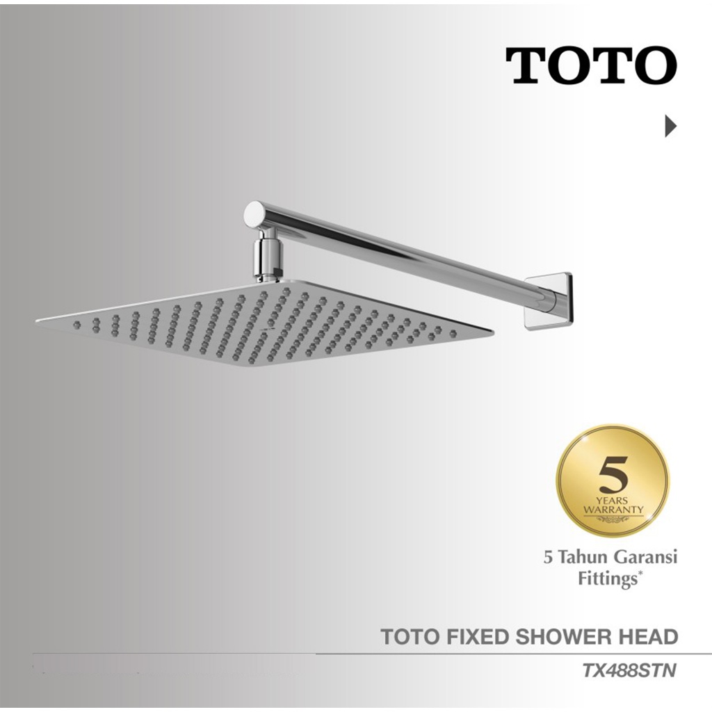 TOTO Shower Head TX488STN | Head Shower - Shower Mandi - Rain Shower