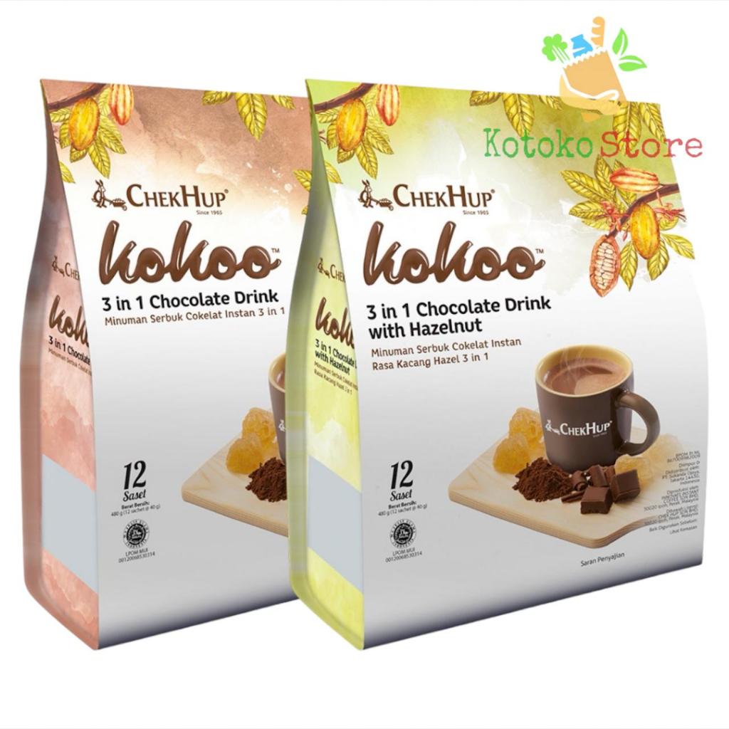 

Chek Hup Kokoo Hot Chocolate / ChekHup Kokoo Chocolate with Hazelnut / Minuman Cokelat / Hot Coklat Instant 480gr