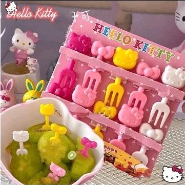 (FOOD PICK HK) Food pick hello kitty/fruit pick/tusukan buah/bekal anak