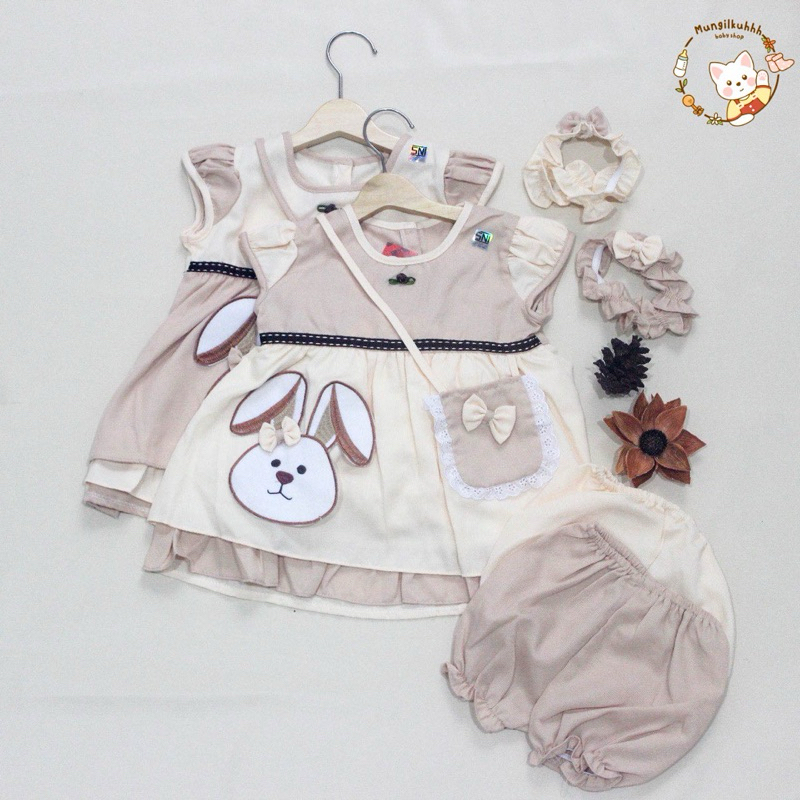 Dress Baju Anak dan Bayi Perempuan For Daily Earth Tone