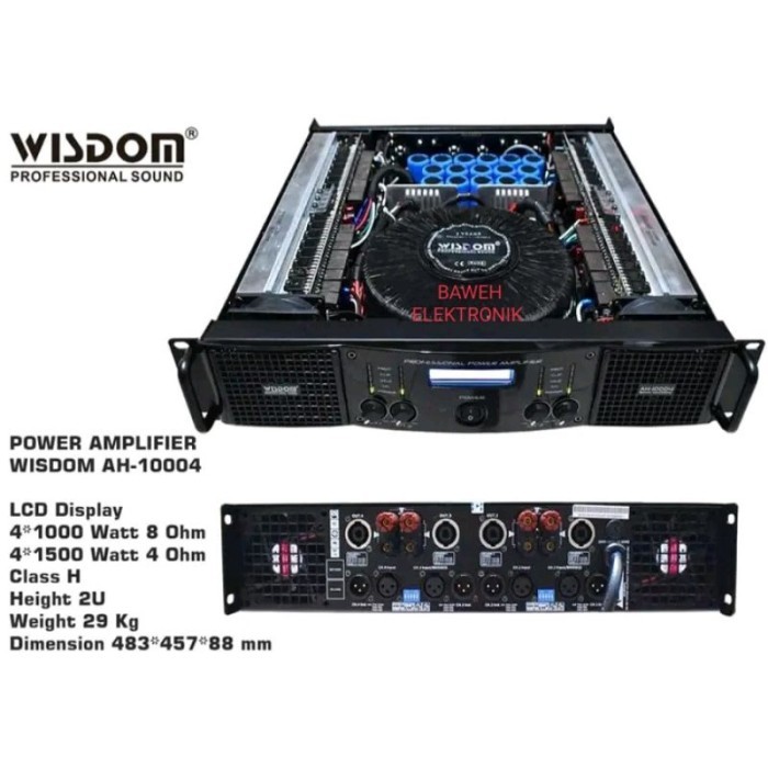 Power Amplifier Wisdom AH10004 / AH 10004 original