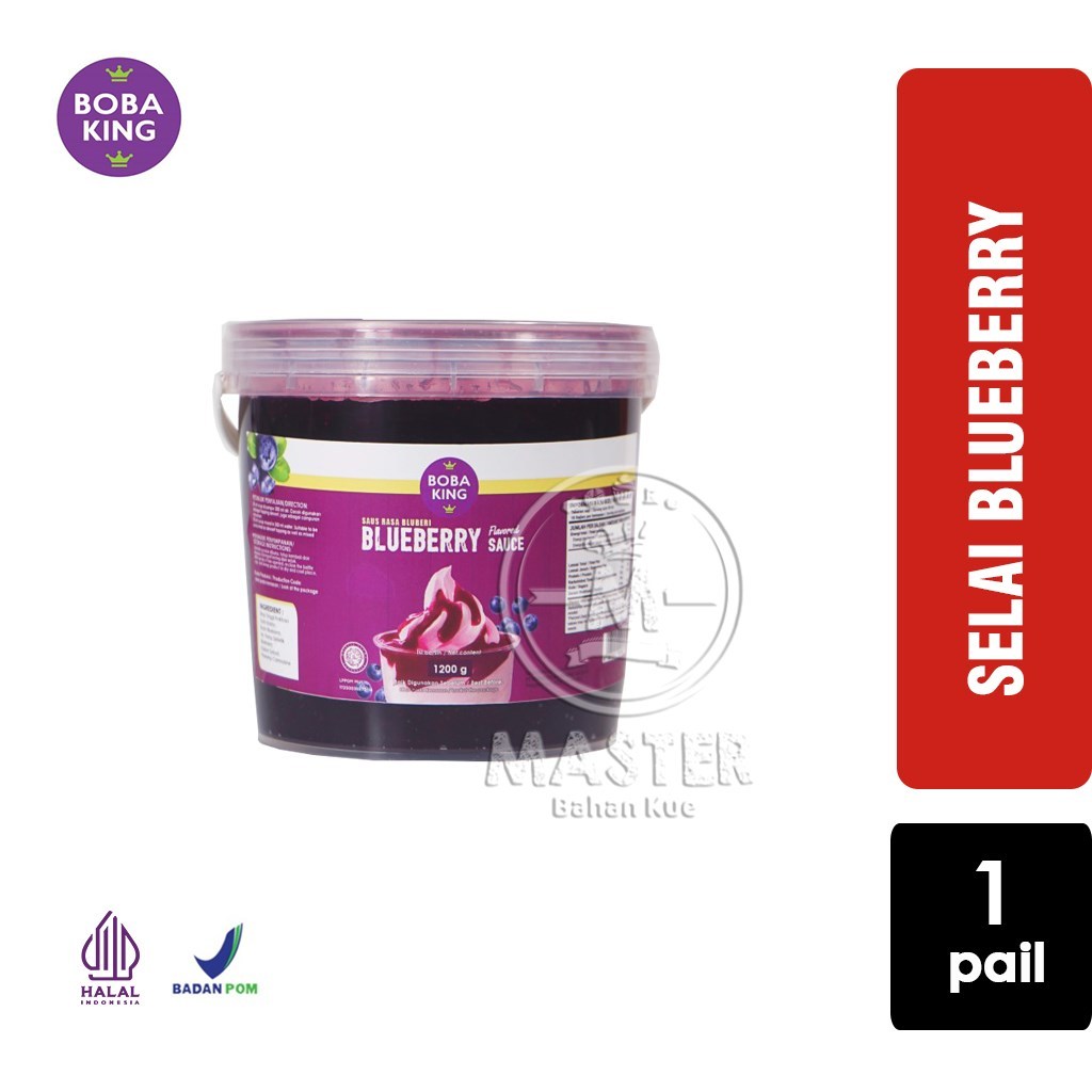 

Selai Blueberi Boba King Blueberry Jam [1 Pail 1,2kg]