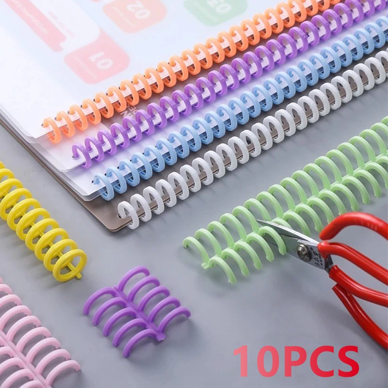 

[Local Delivery]KW-trio Binding Spine Combs 6 Holes Loose Leaf Binder Album Rings for DIY Notebook Photo Album Diary Book Calendar 12mm/0.5in Spine Diameter 80 Sheet Capacity 10PCS