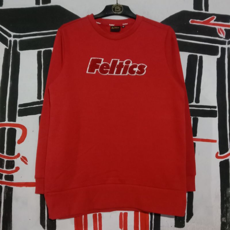 CREWNECK FELTICS ORIGINAL SWEATER PRIA BRANDED IMPORT MURAH