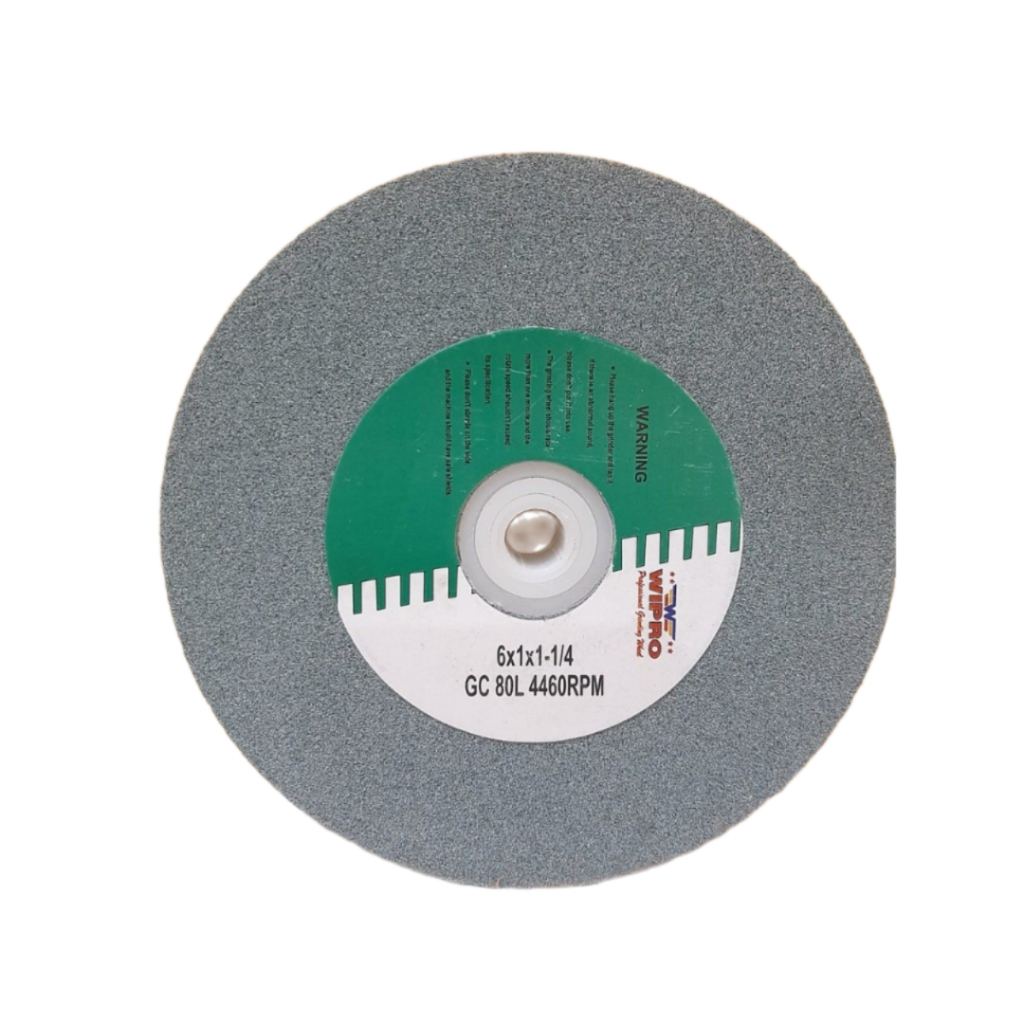 Wipro Batu Gerinda Hijau 6 inch GC80L/ Batu Asah Duduk 6 Inch #80 Grade 80