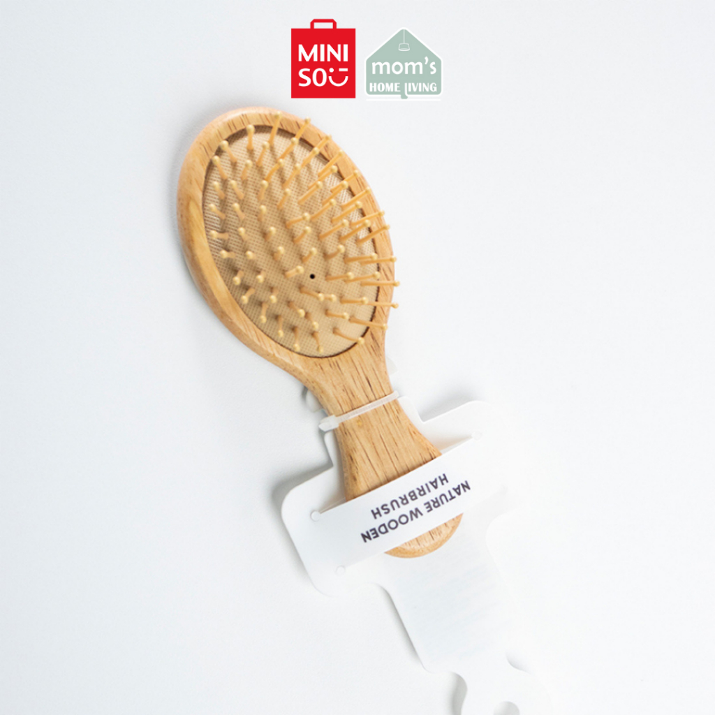 MINISO Sisir Rambut Sikat Kayu Sisir Airbag Pijat Hair Brush Massage Nature Wooden Anti Rontok Kusut