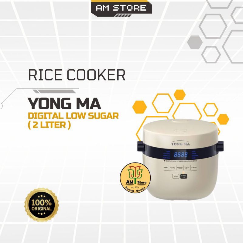 Rice Cooker Yong Ma / Magic Com Yong Ma Digital Low Sugar 2 Liter
