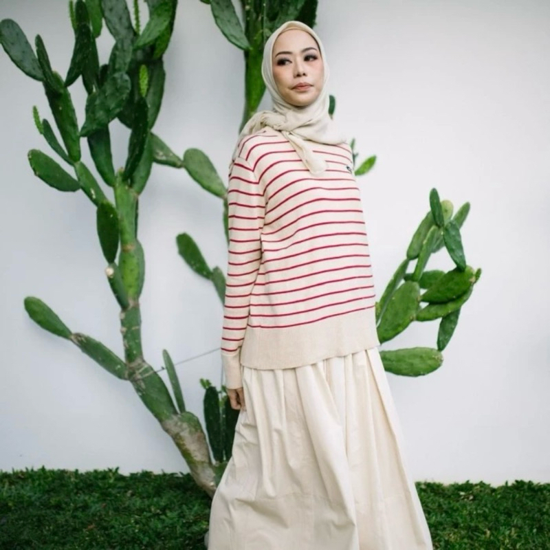 Preloved Stripe Cotton Knit Top / Maima Indonesia