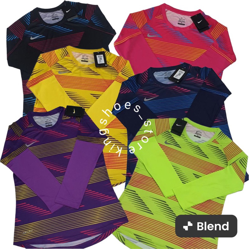 kaos senam gym tenis lengan panjang wanita