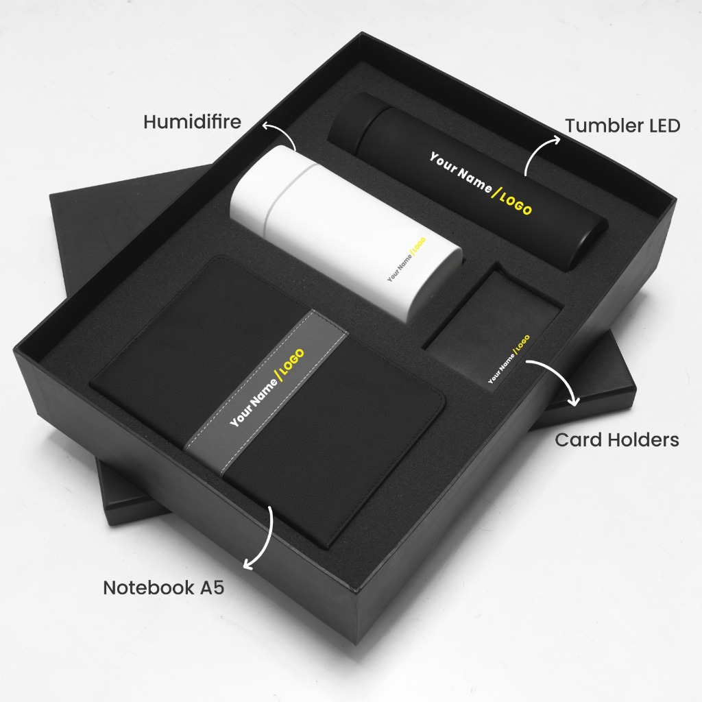 CUSTOM Gift Box Gift Set notebook Tumbler Humidifier Cardholders Kado Hampers Lebaran Tumbler set so